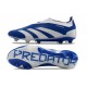 Scarpe adidas Predator Elite Senza Lacci FG Blu Bianco