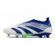 Scarpe adidas Predator Elite Senza Lacci FG Bianco Blu Verde