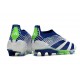 Scarpe adidas Predator Elite Senza Lacci FG Bianco Blu Verde