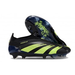 Scarpe adidas Predator Elite Senza Lacci FG Nero Verde