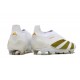 Scarpe adidas Predator Elite Senza Lacci FG Bianco Oro