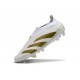 Scarpe adidas Predator Elite Senza Lacci FG Bianco Oro