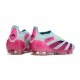 adidas Predator Elite Senza Lacci FG Almost Blu Lucid Rosa Semi Giallo Solare