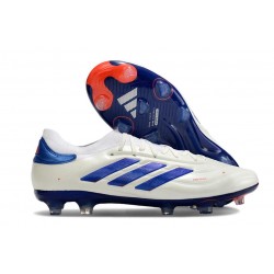 adidas Copa Pure 2+ Elite FG Pelle Ftwr Bianco Blu Lucido Rosso Solare