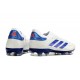 adidas Copa Pure 2+ Elite FG Pelle Ftwr Bianco Blu Lucido Rosso Solare