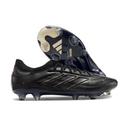 adidas Copa Pure 2+ Elite FG Pelle Nero Core Carbone Oro Met