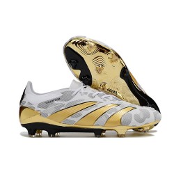 adidas Predator 2024 Elite Tongue FG Oro Bianco Grigio