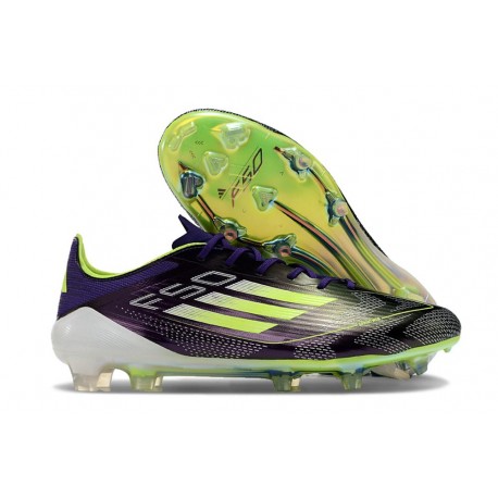 Scrpe da Calcio adidas F50 Elite FG Unity Viola Bianco Limone Lucido