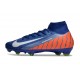 Nike Zoom Mercurial Superfly X Elite FG Blu Arancio Bianco