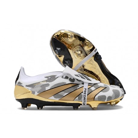 adidas Predator Elite Foldover Tongue FG Oro Metallizzato Bianco Grigio