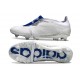 adidas Predator Elite Foldover Tongue FG Polar Victory - Bianco Argento Metallizzato Blu