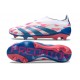 adidas Predator Elite Senza Lacci FG Ftwr Bianco Solar Blu Solar Rosa