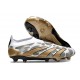 Scarpe adidas Predator Elite Senza Lacci FG Oro Bianco Grigio