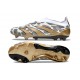 Scarpe adidas Predator Elite Senza Lacci FG Oro Bianco Grigio