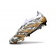 Scarpe adidas Predator Elite Senza Lacci FG Oro Bianco Grigio