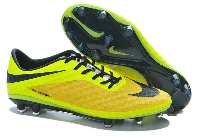 Nike Hypervenom Phantom FG ACC Uomo Scarpe da Calcetto Giallo Volt Nero