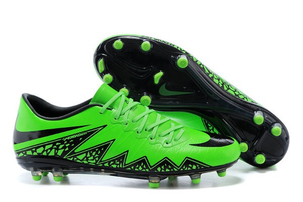 Scarpini Calcio Uomo 2015 Nike Hypervenom Phantom FG ACC Verde Nero