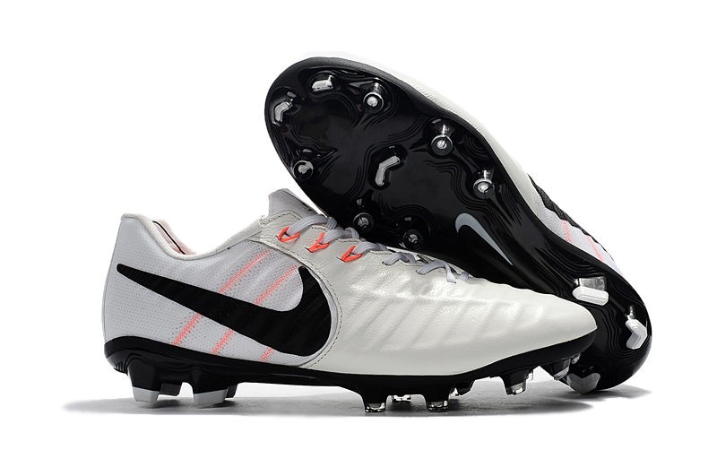 Nike Tiempo Legend 7 FG Pelle di Canguro Scarpa Bianco Nero