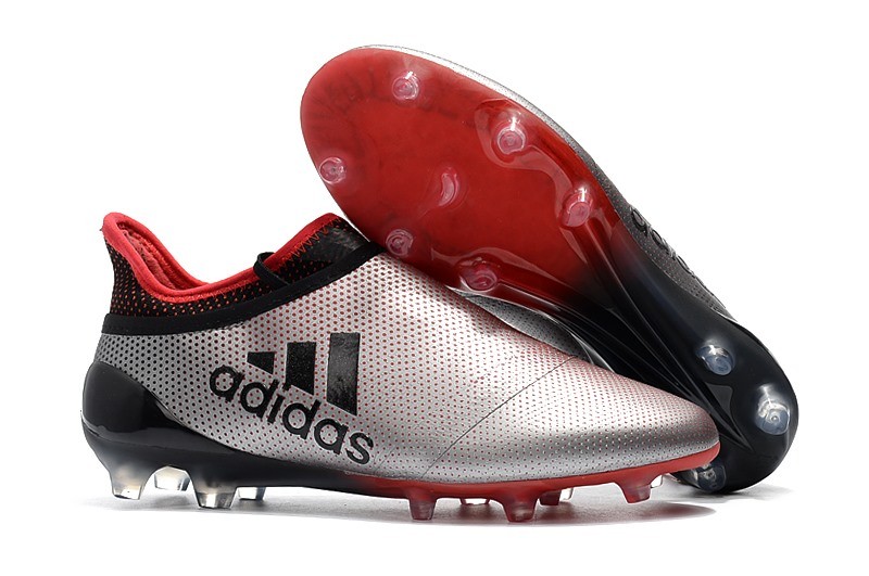 adidas Nuovo Scarpa X 17 Purespeed FG Argento Rosso