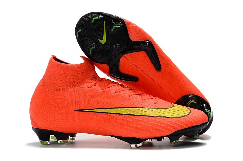 Nike Scarpa da Calcio 2018 Mercurial Superfly 6 Elite FG Arancio Giallo