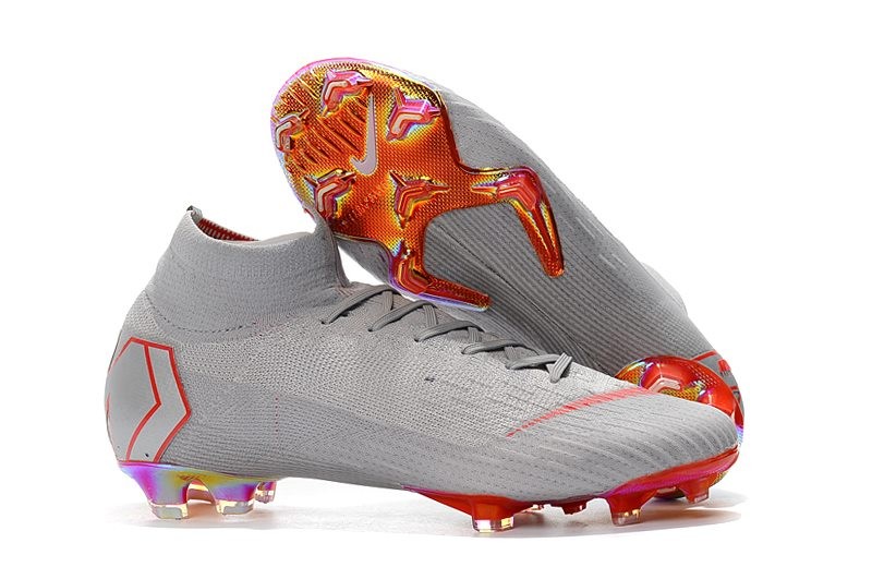 Nike Scarpa da Calcio 2018 Mercurial Superfly 6 Elite FG Grigio Rosso